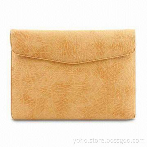 Case for iPad 2, Made of PU Leather, Microfiber Lining, OEM Services are Provided